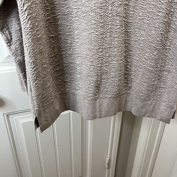 PureJill J. Jill Tan Textured Long Sleeve Pullover Top Sweater Tunic Pockets M - Picture 11 of 12